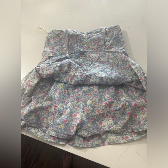 Vintage American Apparel Floral Strapless Romper - Picture 7 of 9